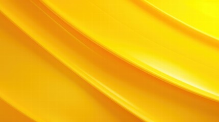 Bright and Glossy Yellow Abstract Waves Creating a Vibrant and Lively Background for Various Creative Projects
