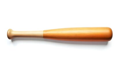 Fototapeta premium A wooden baseball bat with a brown and tan color pattern