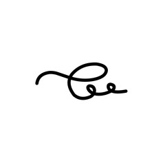 swirl swoosh callighrapy abstract