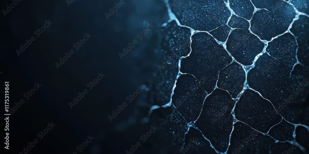 Poster a close-up view of a textured surface with intricate patterns, showcasing a dark, moody color palett