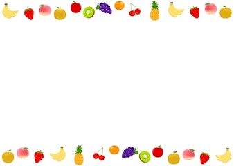 かわいいいろんなフルーツのイラスト