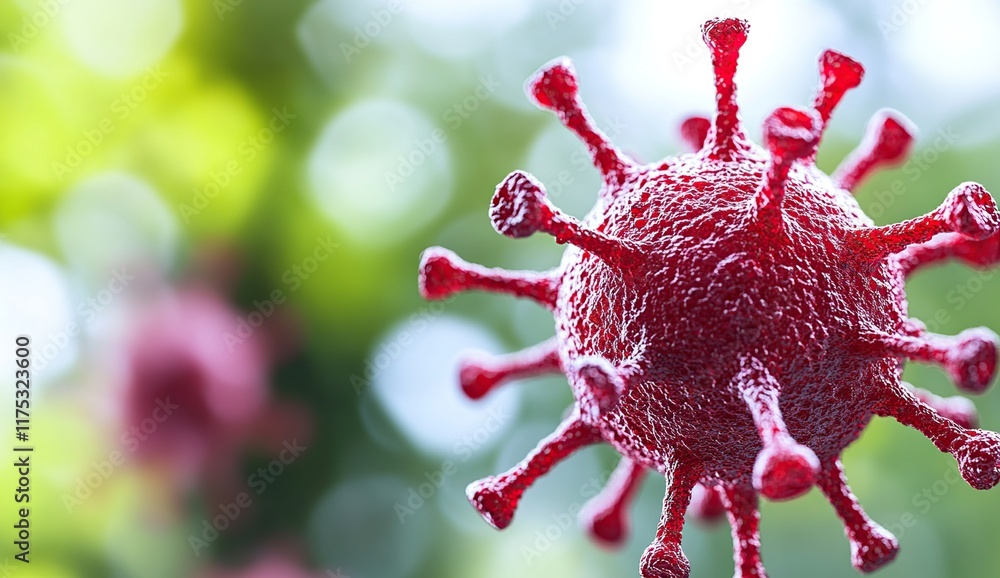 Poster microscopic virus particle structure: unveiling the complexities of viral morphology and its impact 