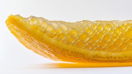 Macro Photography of Orange Slice with Bubbles