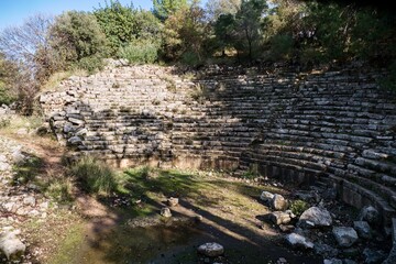 phaselis antic archeologic site in turkey