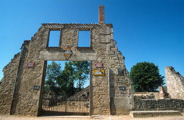 village martyr, Oradour sur Glane, Haute Vienne; 87, France