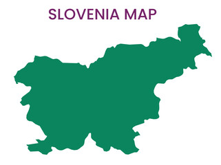 High detailed map of Slovenia. Outline map of Slovenia. Europe