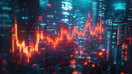 Fototapeta premium Global Financial Crisis and Stock Market Analysis in the Context of Financial Technology
