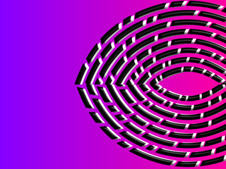 SIMPLE DYNAMIC LINE design with aesthetic  purple background