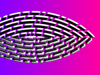 SIMPLE DYNAMIC LINE design with aesthetic  purple background