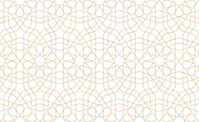 Seamless geometric pattern in authentic arabian style.