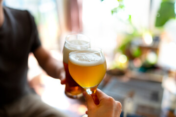 家飲みで乾杯