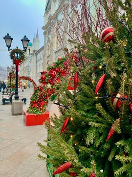New year decorations in Moscow