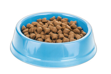 dry pet food isolated