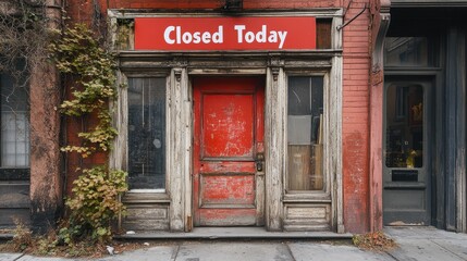 Closed for Today: A Rustic Urban Shopfront