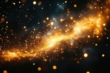 Obraz premium closeup of sparkling sparklers illuminating the night sky capturing the festive spirit of new years eve 2025 with bokeh lights adding a sense of celebration and magic