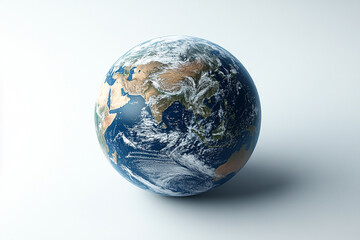 Fototapeta premium A Detailed Earth Globe Showing Landmasses and Oceans