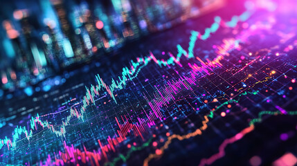 Abstract Forex Chart Design Background