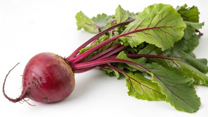 Bright beetroot with leaves