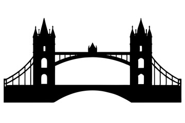 tower bridge silhouette