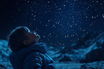 Naklejka premium Starry Capturing the beauty of a star filled night sky