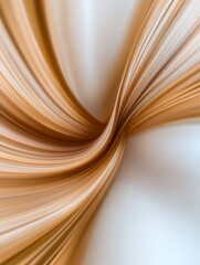 Abstract Beige Swirl Design - Elegant, flowing, beige, abstract, swirl; symbolizes movement, grace, fluidity, sophistication, and calm.