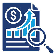 Financial Performance Icon Element For Design