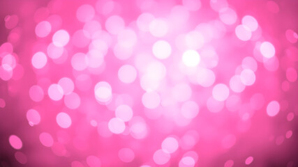 Pink glitter bokeh background with sparkling light, abstract defocused texture. Generative AI
