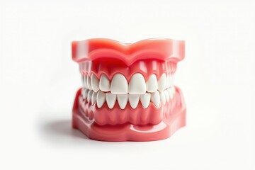 Obraz premium Detailed Dental Model Displaying Teeth Alignment Perfect for Dental Education and Orthodontic Training