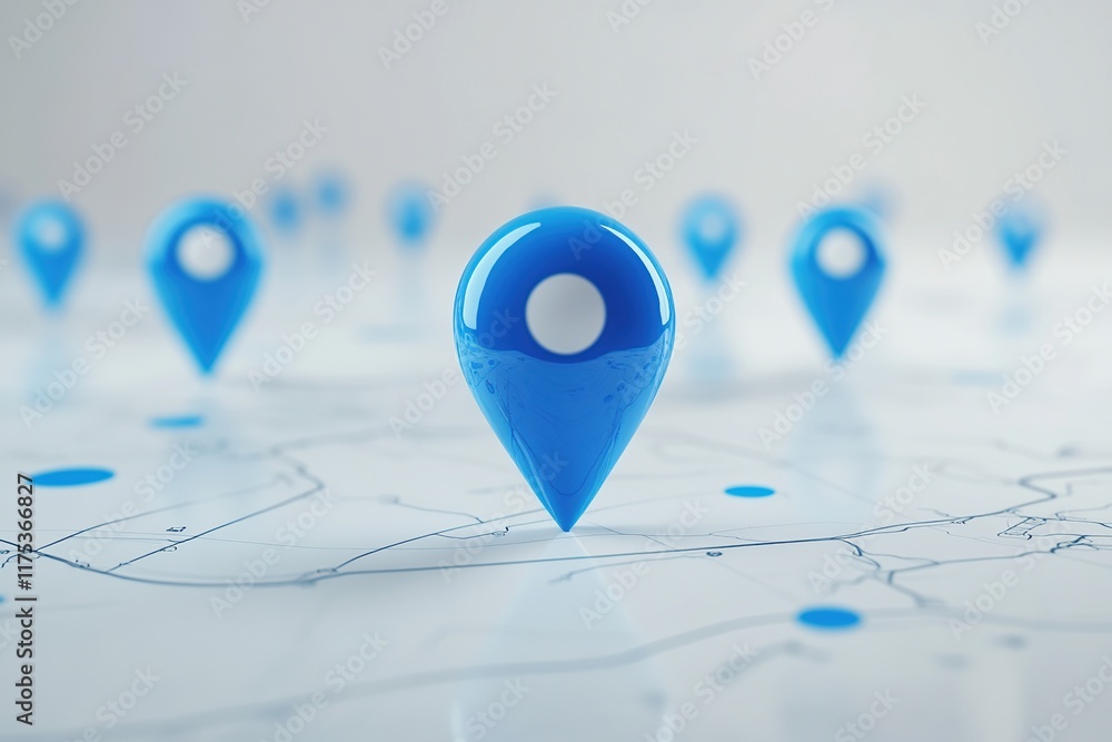 Poster exploring global locations: discover destinations with interactive map navigation and pinpoint locat