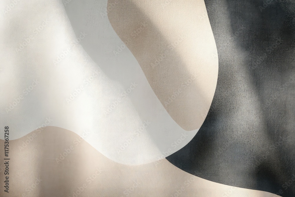 Poster minimal gray and beige gradient with textured overlays and soft transitions, suitable for understate