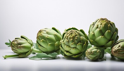 Fototapeta premium artichoke on a green background