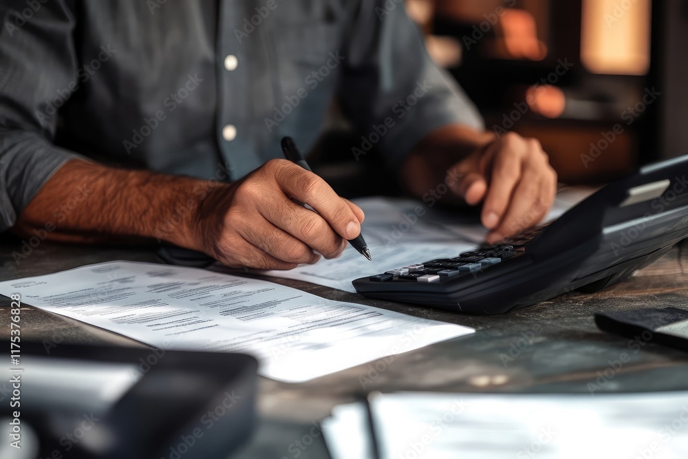 Poster payroll management system with digital tools for salary processing, scheduling, and financial effici