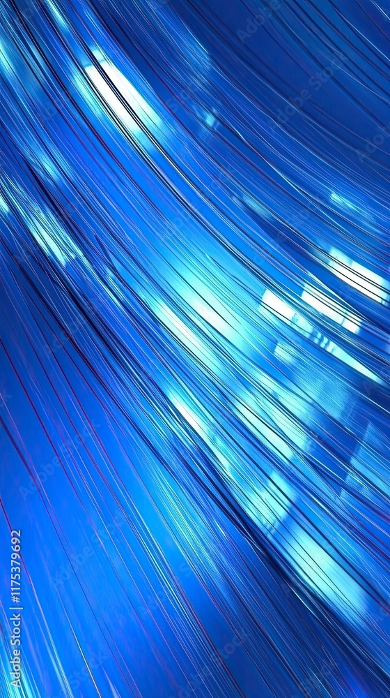 Poster Vibrant Glitch Art Background With Flowing Technology Patterns and Luminous Elements