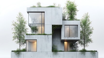 Modern Eco-Friendly Concrete House Design 