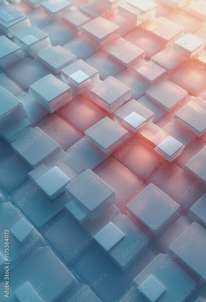 Aufkleber multicolored 3d artistic geometric pattern