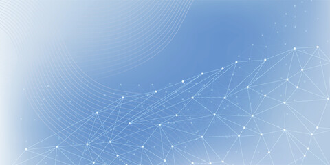 Global network connection banner design template. Header social network communication in the global business concept. Big data visualization. Internet