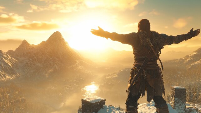 God of War Ragnar?k: Majestic Sunset View