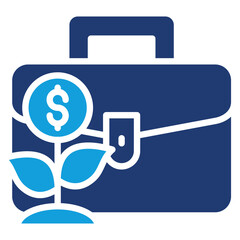 Investment Portfolio Icon Element For Design