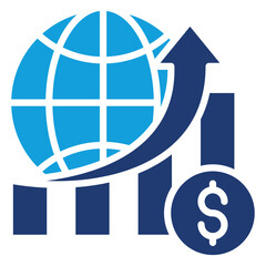 World Economy Icon Element For Design