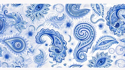 paisley seamless pattern wallpaper