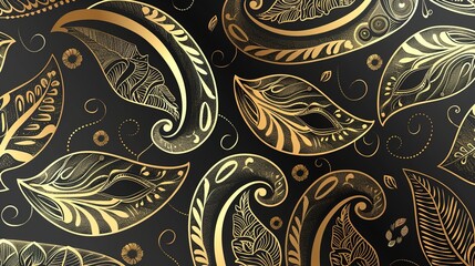 paisley seamless pattern wallpaper