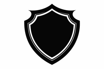 Shield icon logo vector design template
. Shield icon. Simple flat style. Black silhouette shield with frame shape, safe, secure, security badge, safety concept. 