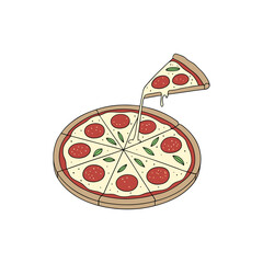 pizza clipart illustration vector