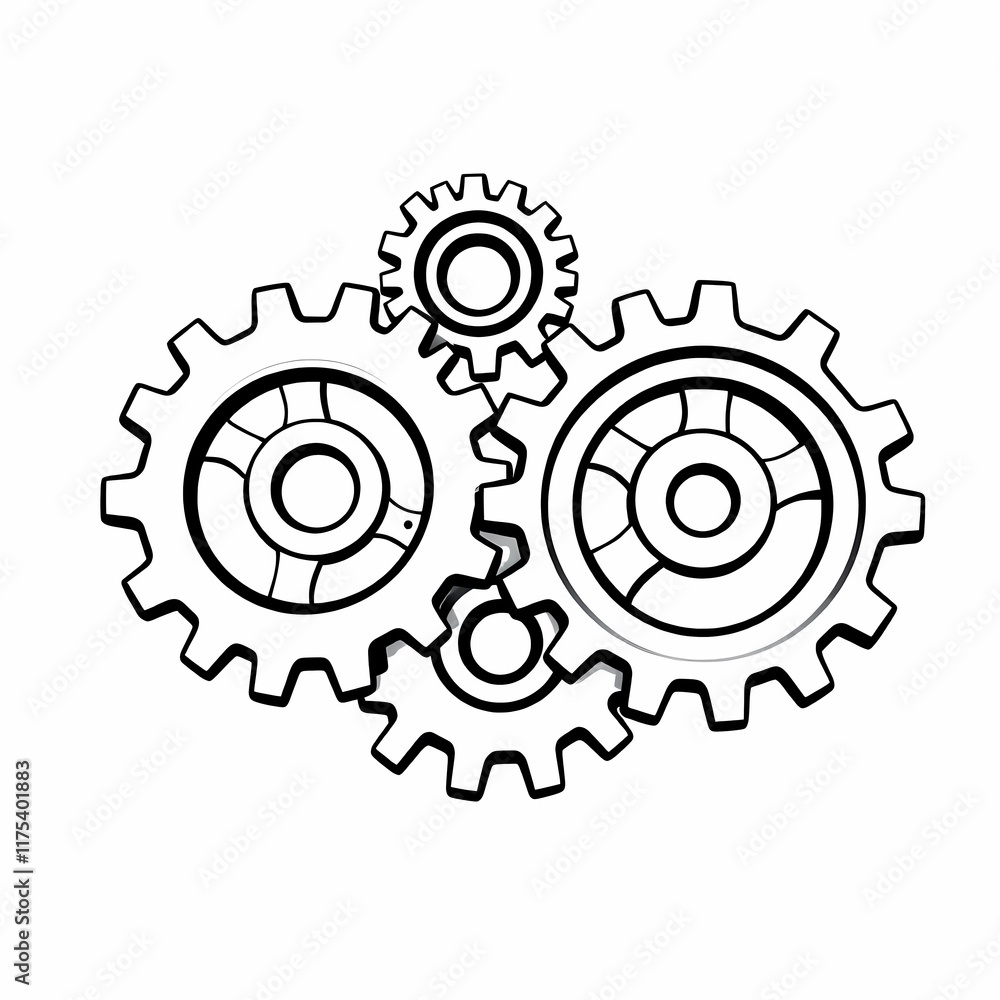 Poster interlocking gears: a precise mechanism