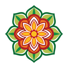 abstract flower design