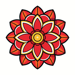 abstract flower design