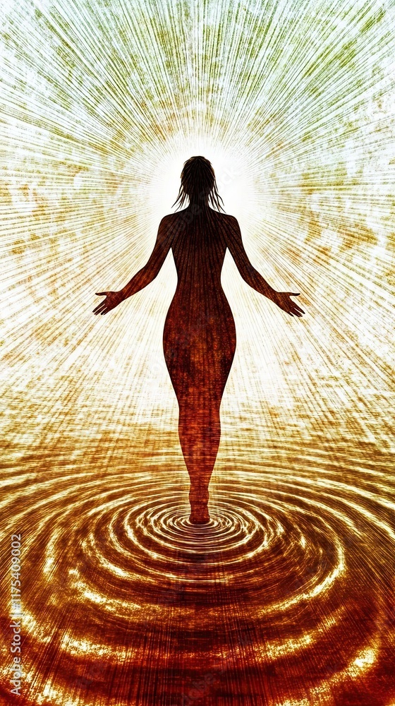 Poster Exploring the Connection Between Science and Nonduality Through Fluidity and Light
