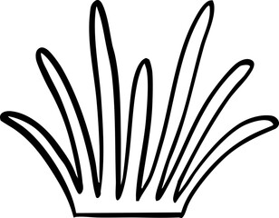 hand drawn cute cartoon plant element illustration.