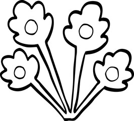 hand drawn cute cartoon plant element illustration.