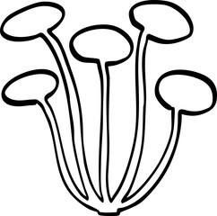 hand drawn cute cartoon plant element illustration.